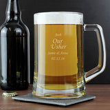 Engraved personalised pint tankard 473ml - British product