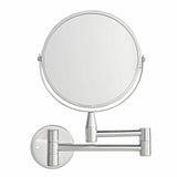 Argos Home chrome extending round shaving mirror 28x36cm, imported from the UK