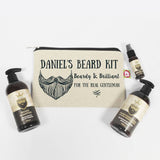 Beardy And Brilliant beard kit personalised bag (British brand)