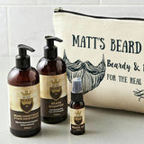 Beardy And Brilliant beard kit personalised bag (British brand)