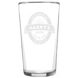 Argos Personalised Message Beer Label Pint Glass 473ml- Buy online at McGrocer