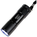 Personalised mini torch with custom text, UK version
