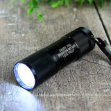 Personalised mini torch with custom text, UK version