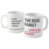 Personalised London street sign mug ceramic 11oz, imported from the UK