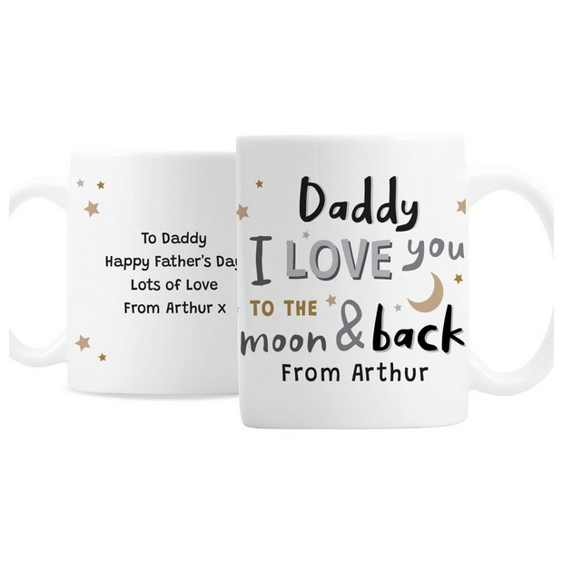 Personalised To The Moon Mug ceramic 312ml, UK version