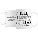 Personalised To The Moon Mug ceramic 312ml, UK version