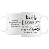 Personalised To The Moon Mug ceramic 312ml, UK version