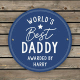 Personalised blue plaque sign 19.7cm, imported from the UK