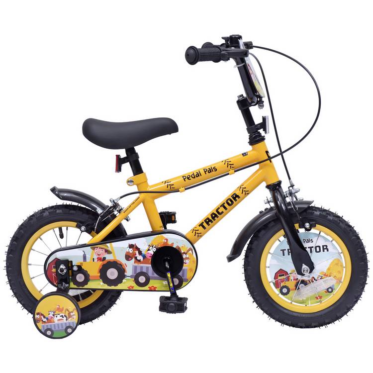 Pedal Pals tractor bike yellow 12 inch, UK version