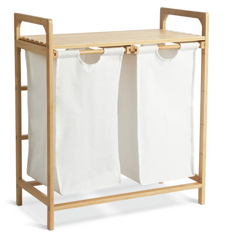 Habitat laundry hamper white 38 litre, UK version