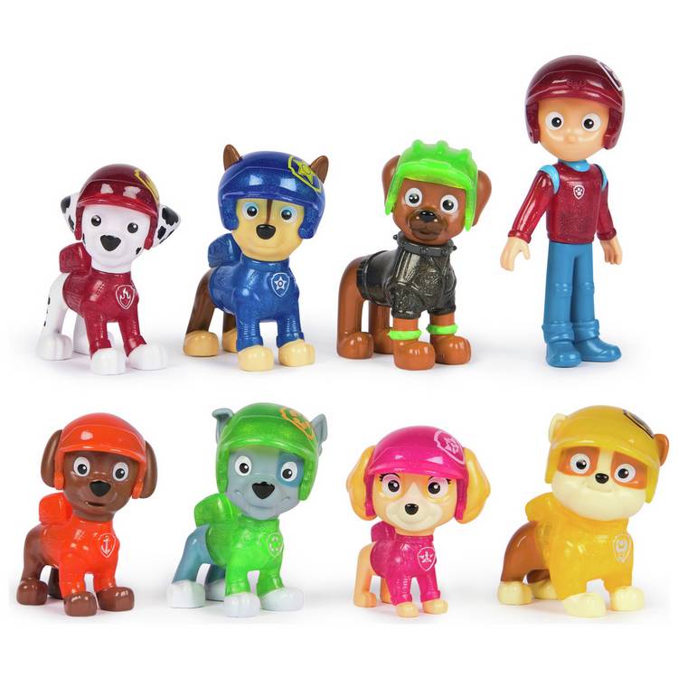 PAW Patrol Rescue Wheels Boomer gift pack 8 figures - British product