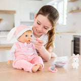 Tiny Treasures bunny baby doll set 44cm (British brand)