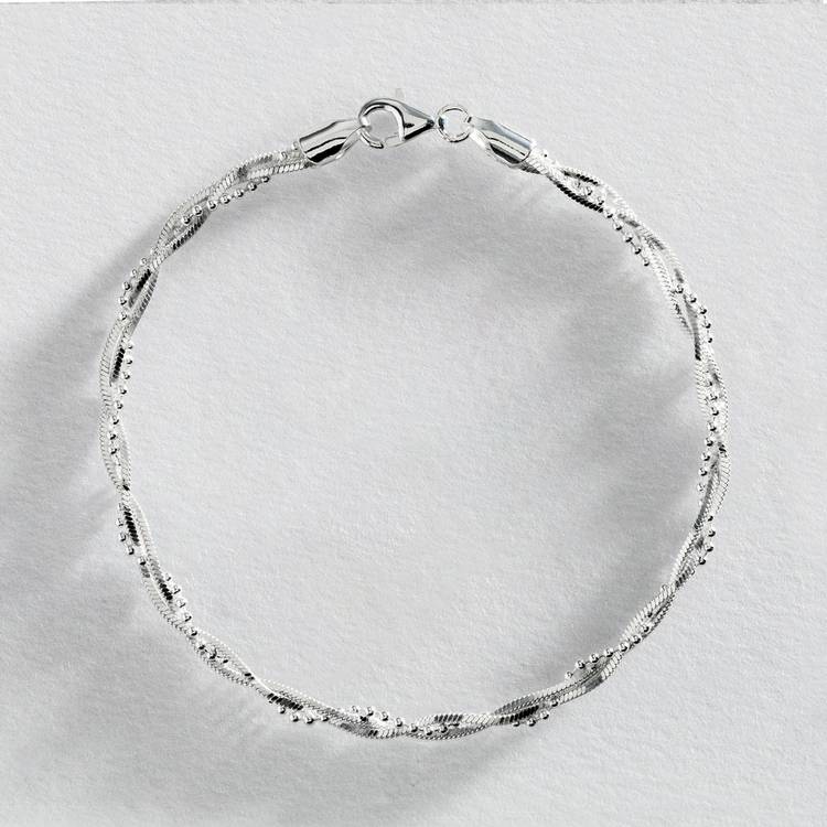 Revere sterling silver braided bracelet 19cm (British brand)