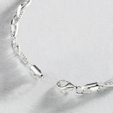 Revere sterling silver braided bracelet 19cm (British brand)