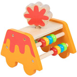 Chad Valley wooden dino shape sorter toy, imported from the UK