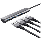 Trust Halyx 4 Port USB Hub aluminium - British product