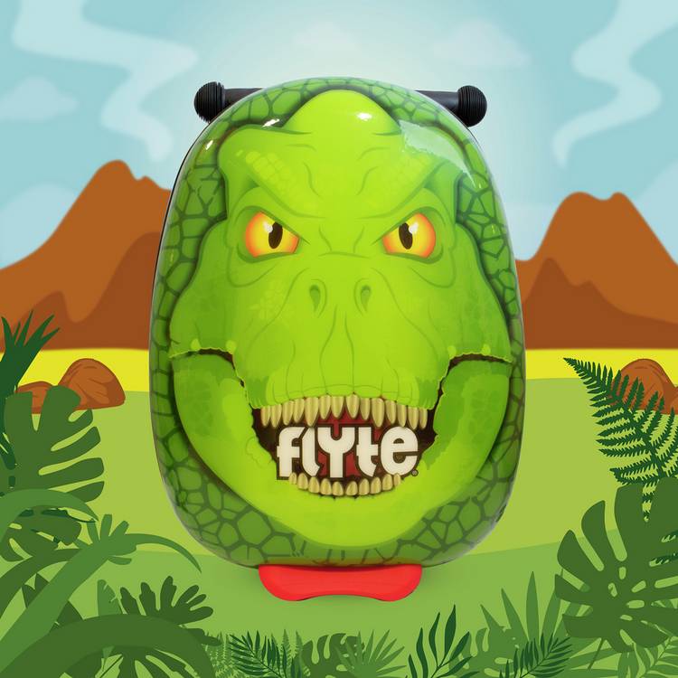 Flyte Darwin Dino scooter suitcase, imported from the UK