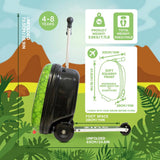 Flyte Darwin Dino scooter suitcase, imported from the UK