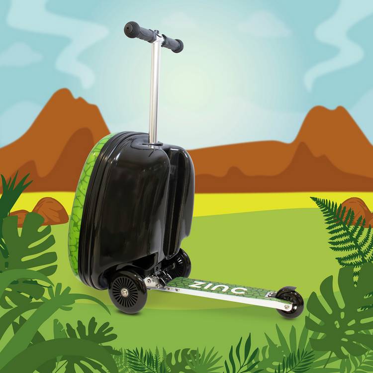 Flyte Darwin Dino scooter suitcase, imported from the UK