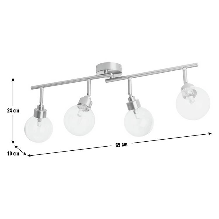 Argos Home 4-light ceiling spotlight chrome (British brand)