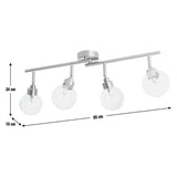 Argos Home 4-light ceiling spotlight chrome (British brand)