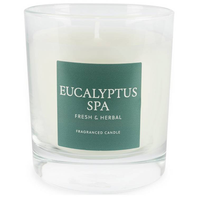 Wax Lyrical candle Eucalyptus Spa, imported from the UK