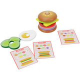 Chad Valley wooden burger stack game 10 piece set (British brand)