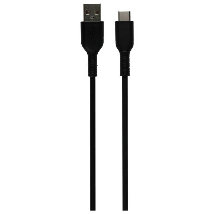 Type-C USB cable 1m black, UK version