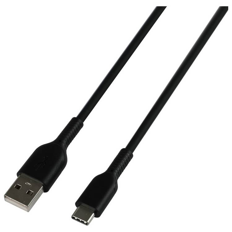 Type-C USB cable 1m black, UK version
