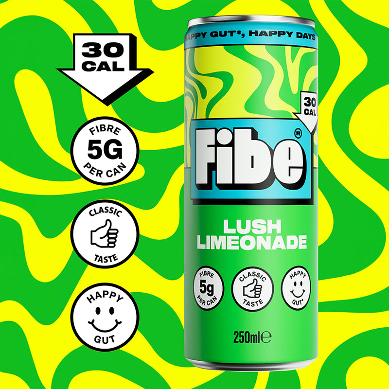 Fibe Soda Lush Limeonade Soft Drink 250ml - British product