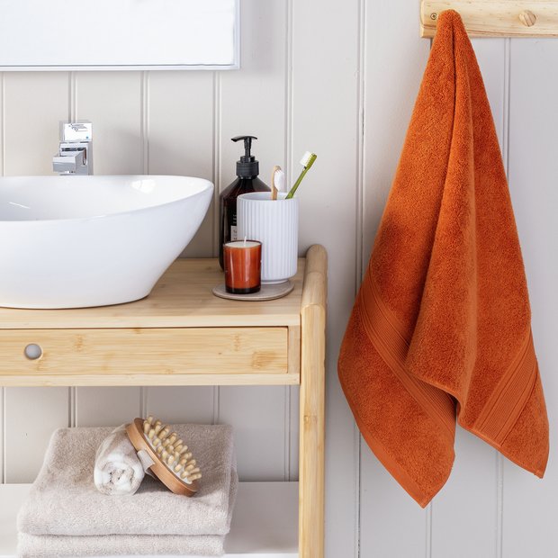 Habitat copper hand towel, imported from the UK