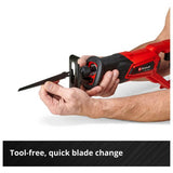 Einhell Power X-Change reciprocating saw 2.5Ah, UK version