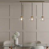 Habitat Coleman brass 3 light pendant light, UK version