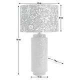 Habitat Blackthorn Green ceramic lamp - British product