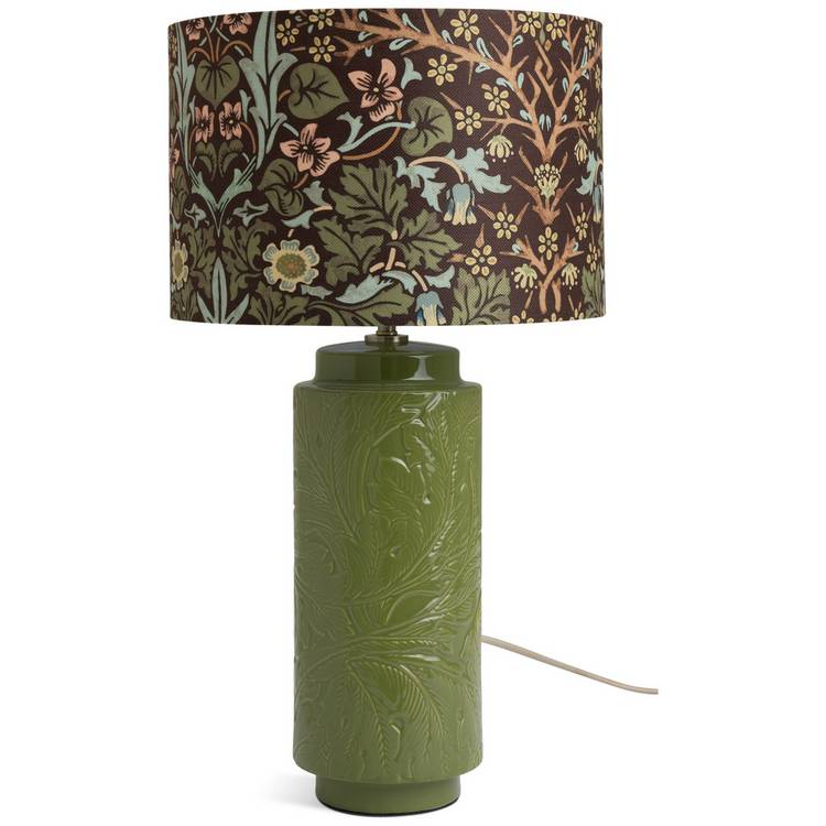 Habitat Blackthorn Green ceramic lamp - British product
