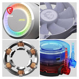 MSI white liquid CPU cooler 360mm, UK version