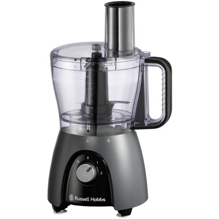 Russell Hobbs Desire Charcoal 2-in-1 food processor blender - British product