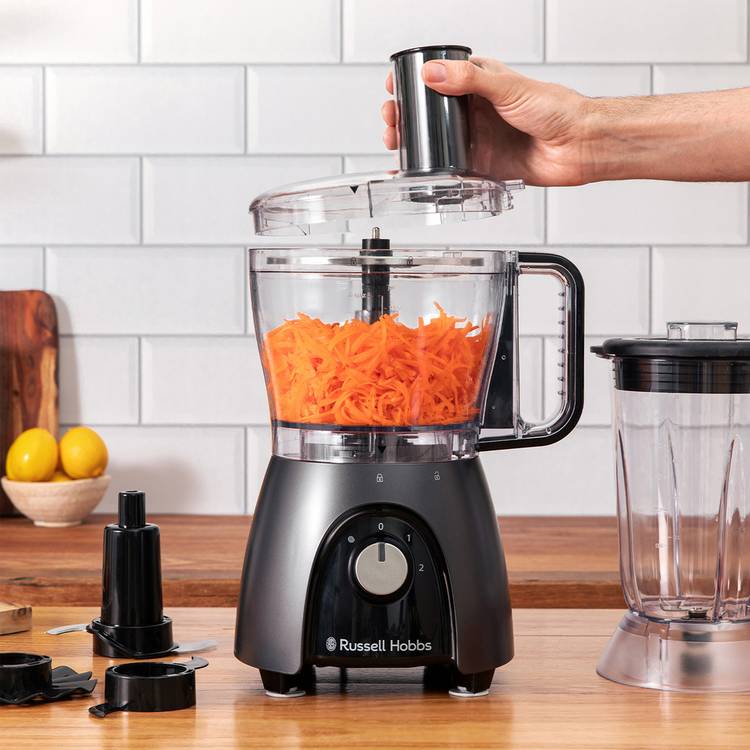 Russell Hobbs Desire Charcoal 2-in-1 food processor blender - British product