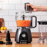 Russell Hobbs Desire Charcoal 2-in-1 food processor blender - British product