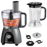 Russell Hobbs Desire Charcoal 2-in-1 food processor blender - British product