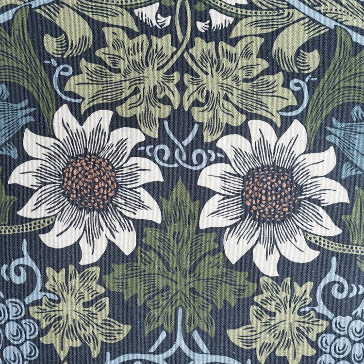 Habitat Morris & Co. sunflower curtains navy 117x137cm, UK version