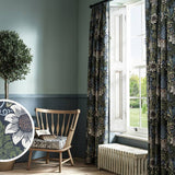 Argos Habitat x Morris & Co. Sunflower Curtains Navy 117x137cm- Buy online at McGrocer