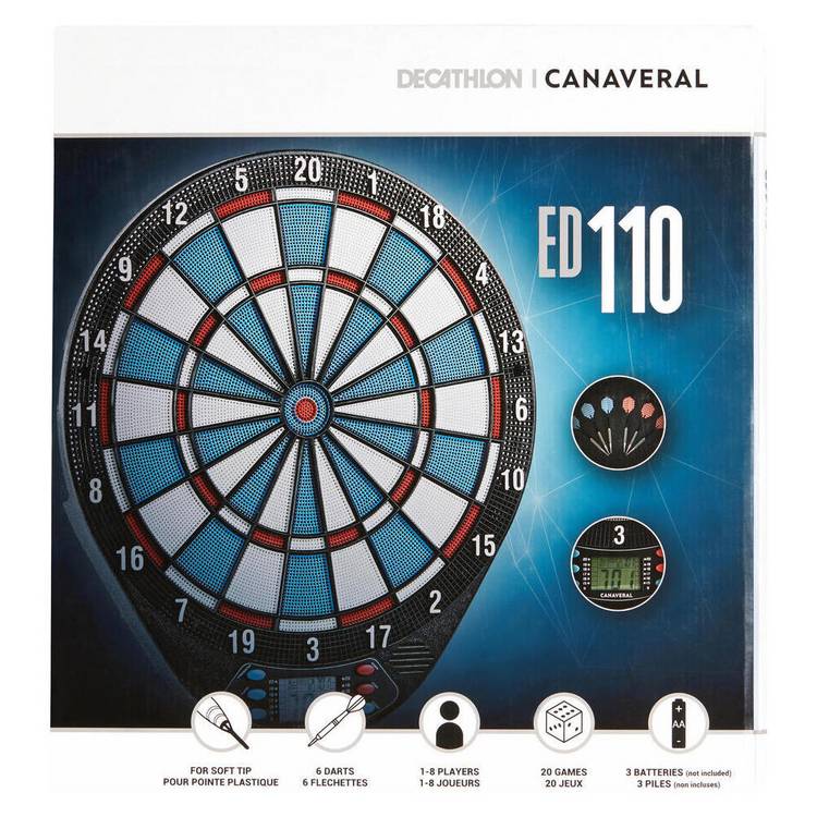 Decathlon ED110 electronic dartboard (British brand)