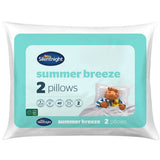 Silentnight Summer Breeze medium pillow 2 pack, imported from the UK