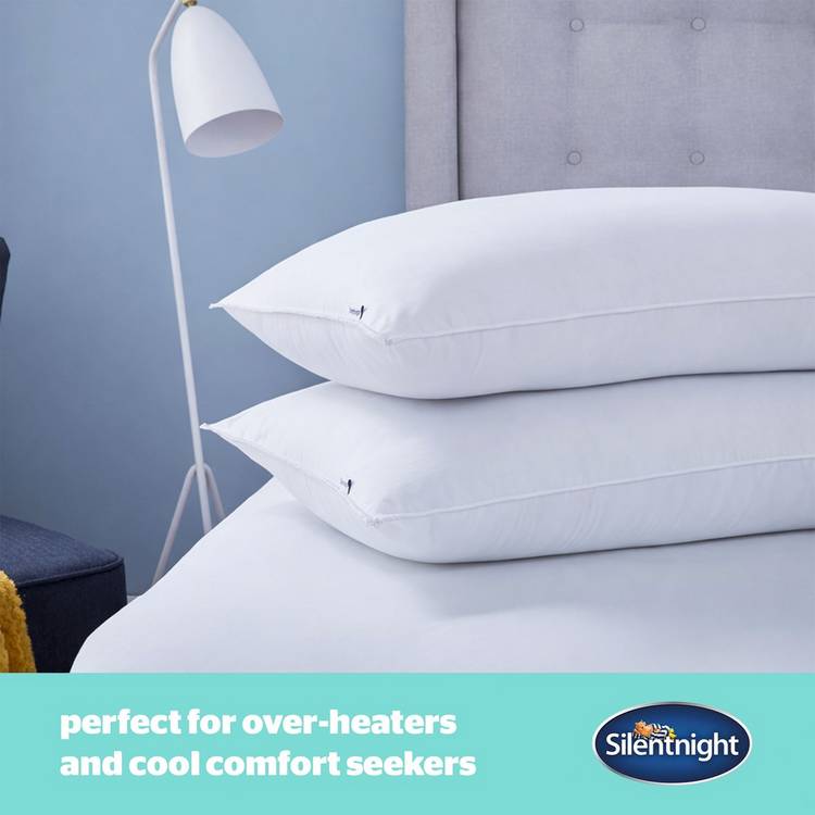 Silentnight Summer Breeze medium pillow 2 pack, imported from the UK