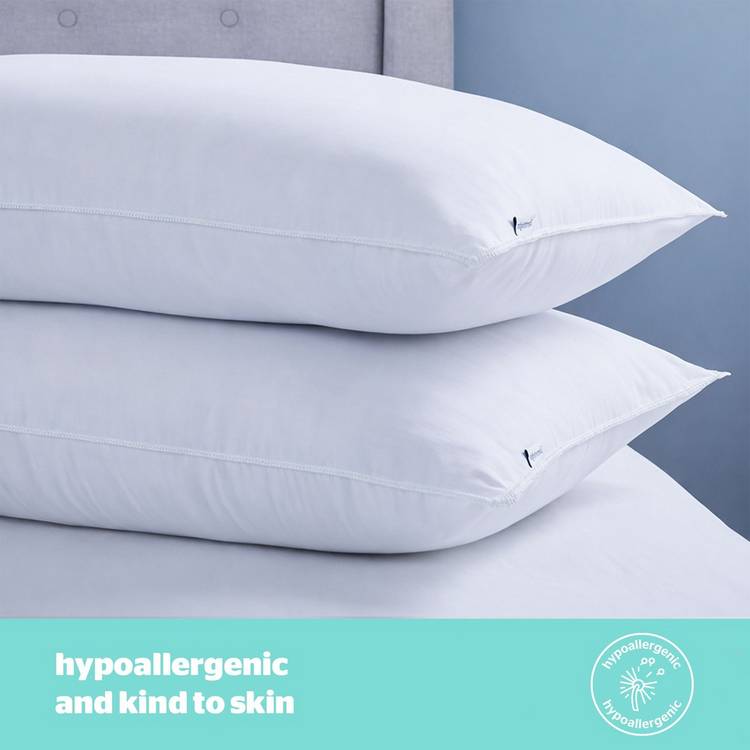 Silentnight Summer Breeze medium pillow 2 pack, imported from the UK
