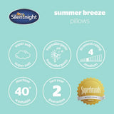 Silentnight Summer Breeze medium pillow 2 pack, imported from the UK