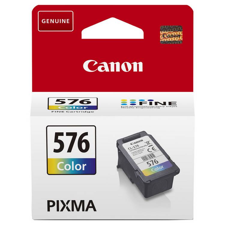 Canon CL-576 colour ink cartridge 6.2ml - British product