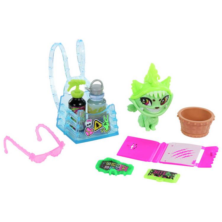 Monster High Venus McFlytrap doll with pet cat and accessories, UK version