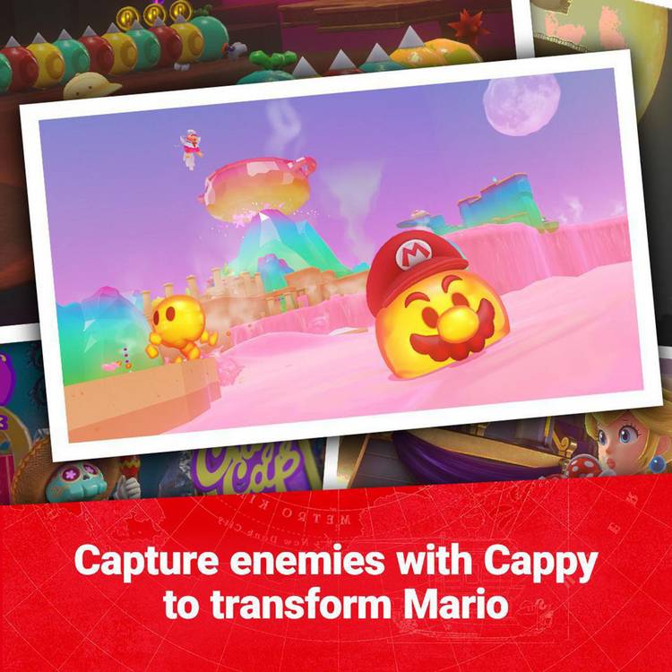 Nintendo Super Mario Odyssey Nintendo Switch game cartridge (British brand)